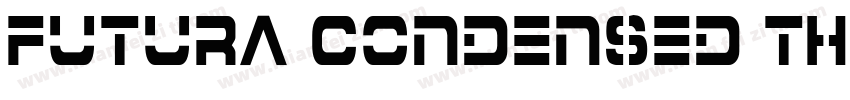Futura Condensed Th字体转换